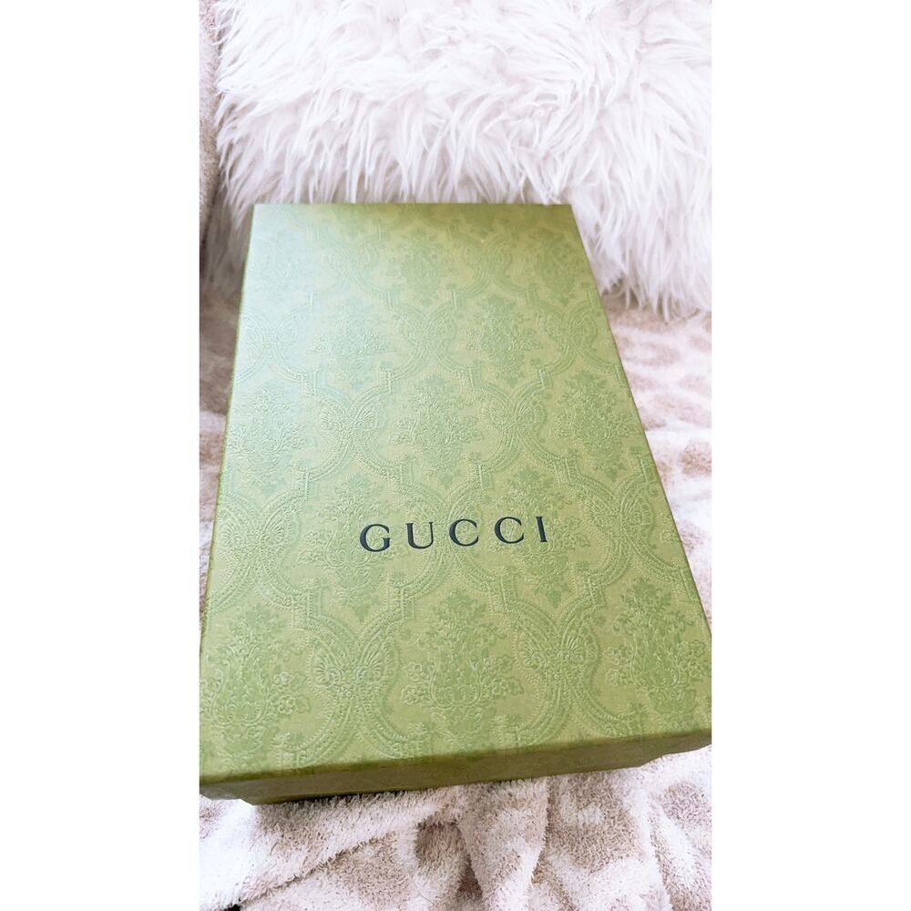 GUCCI Ilse Metallic Leather Sandals - Fuxia 38.5 - Picture 12 of 12
